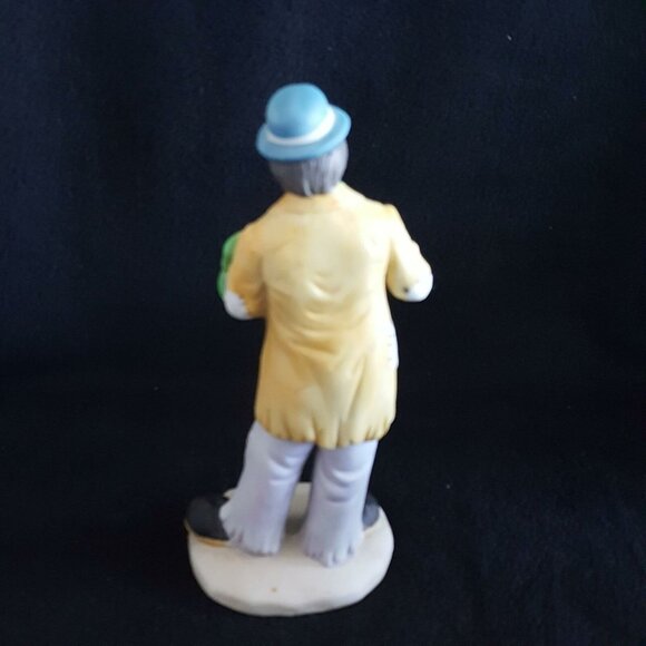 Emmett Kelly Circus Clown Figurine Hobo Cabbage Stool Horn Trunk Lot 3 - Picture 6 of 11